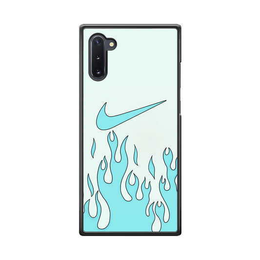 Nike Logo Fire Blue Samsung Galaxy Note 10 Case