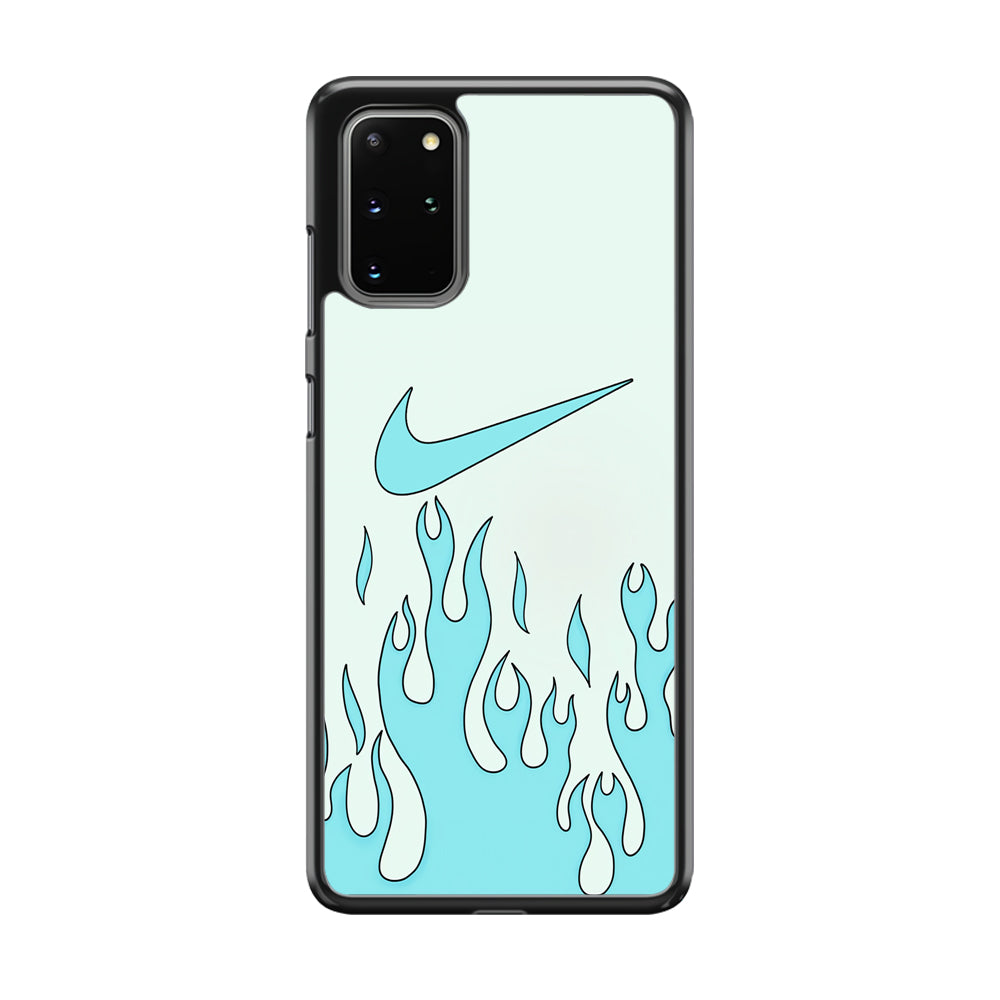 Nike Logo Fire Blue Samsung Galaxy S20 Plus Case