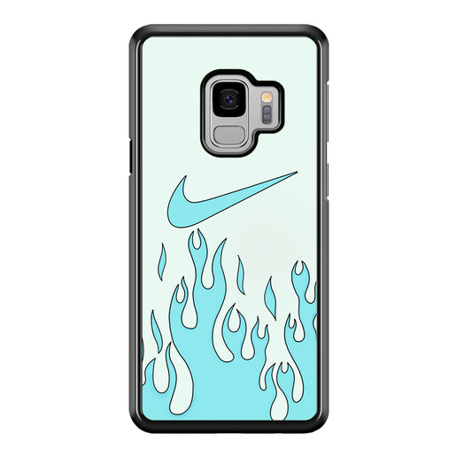 Nike Logo Fire Blue Samsung Galaxy S9 Case
