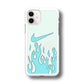 Nike Logo Fire Blue iPhone 11 Case