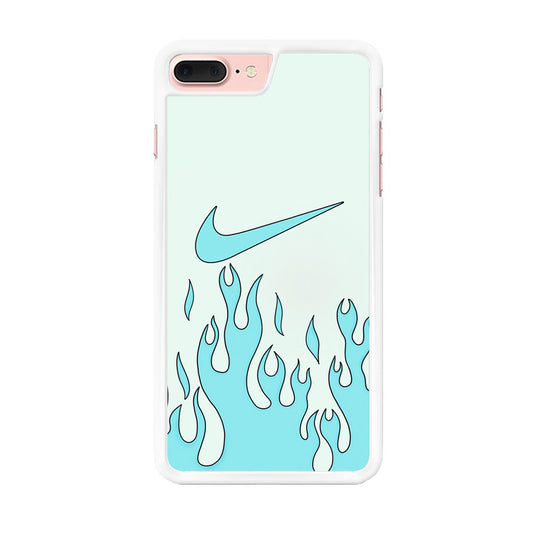 Nike Logo Fire Blue iPhone 7 Plus Case