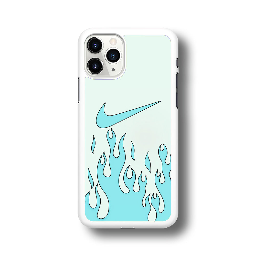 Nike Logo Fire Blue iPhone 11 Pro Case