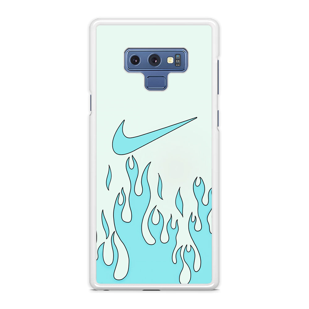 Nike Logo Fire Blue Samsung Galaxy Note 9 Case