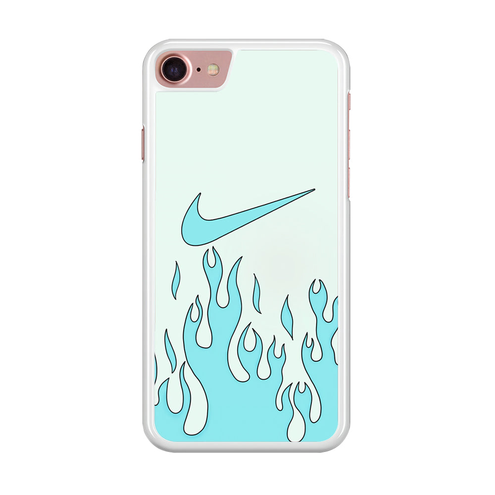 Nike Logo Fire Blue iPhone 7 Case