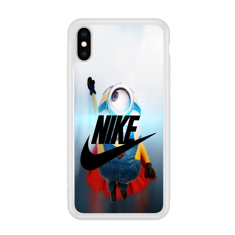 Nike Minions Superman Cosplay iPhone XS Case