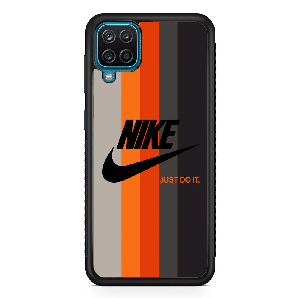 Nike Orange Line Samsung Galaxy A12 Case