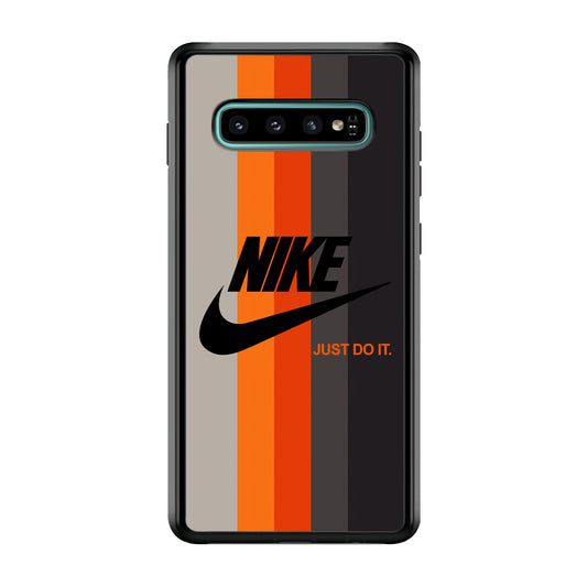 Nike Orange Line Samsung Galaxy S10 Plus Case