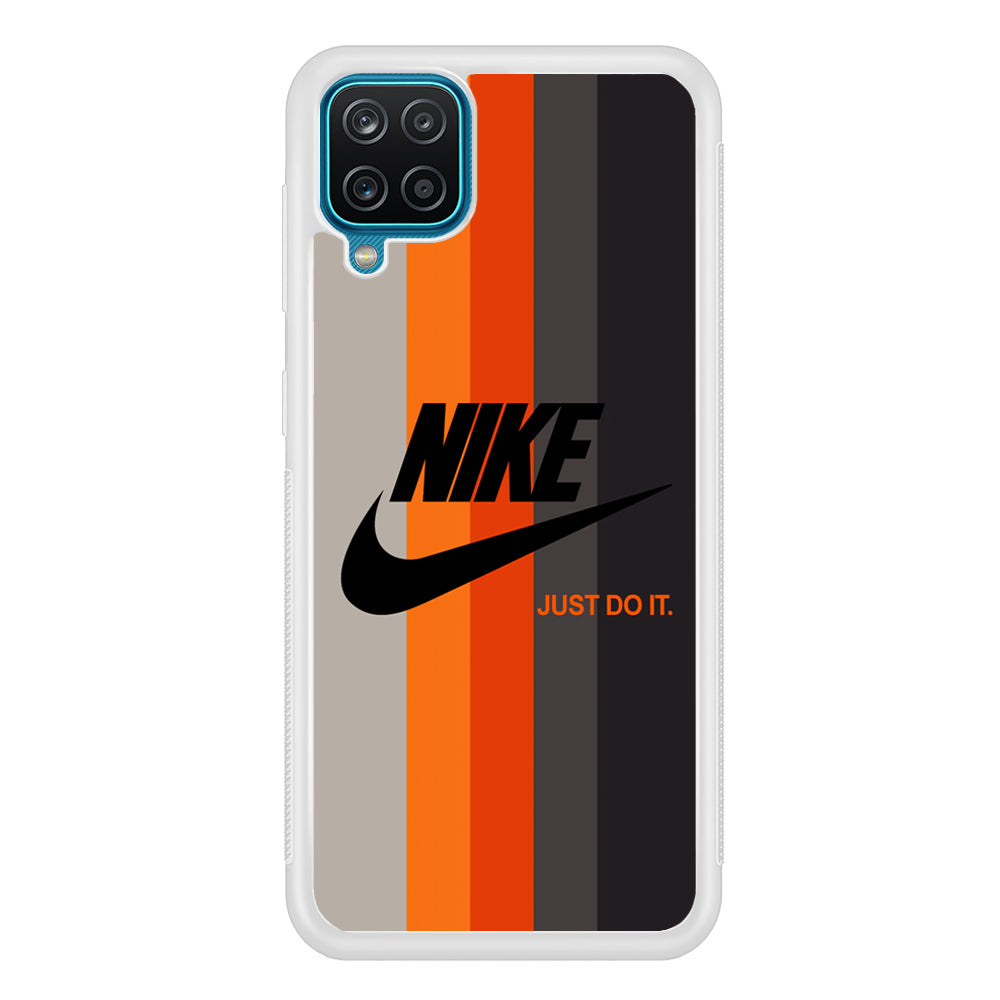 Nike Orange Line Samsung Galaxy A12 Case