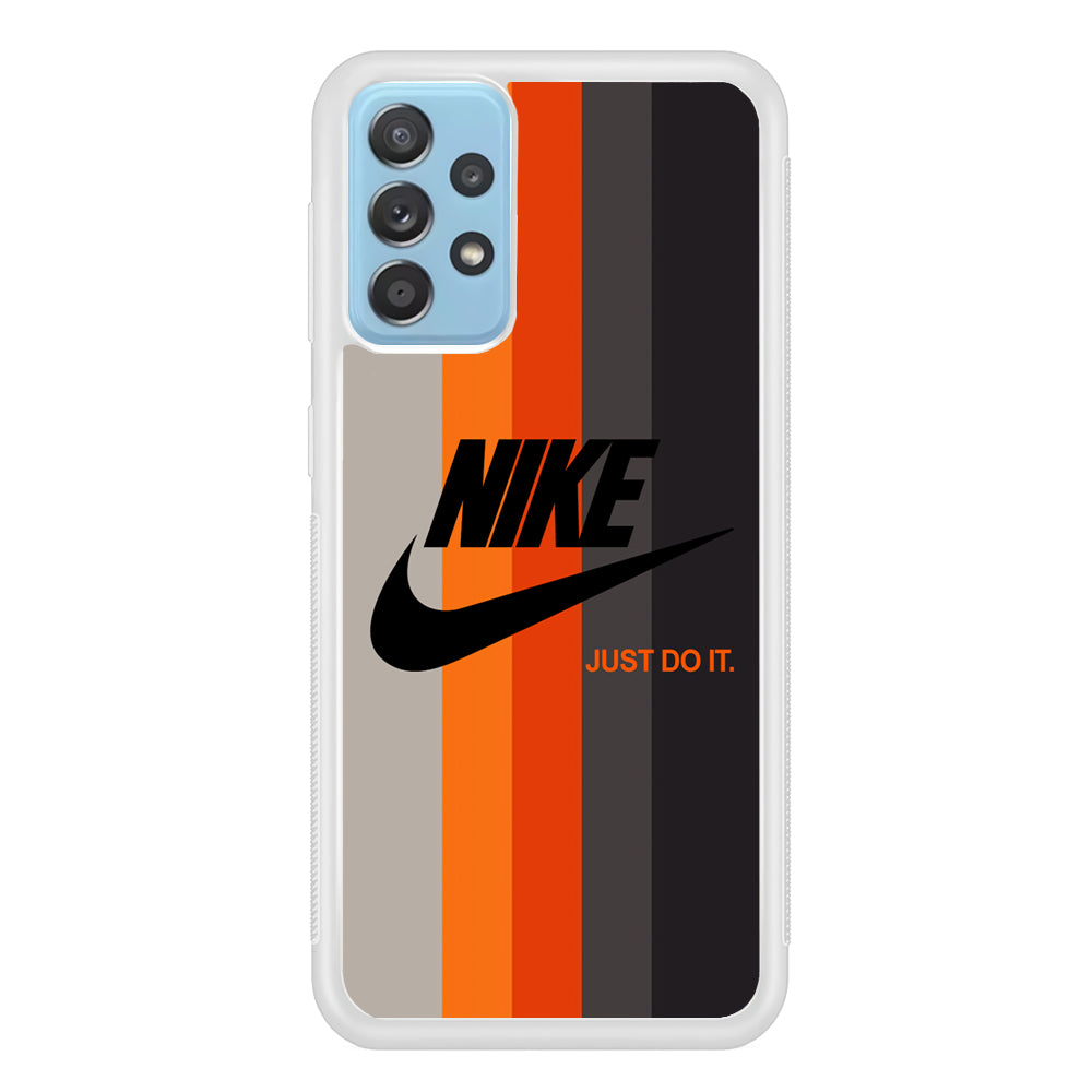 Nike Orange Line Samsung Galaxy A52 Case