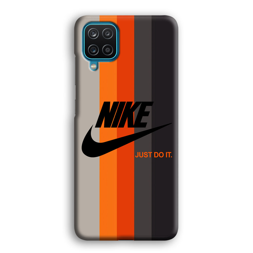 Nike Orange Line Samsung Galaxy A12 Case