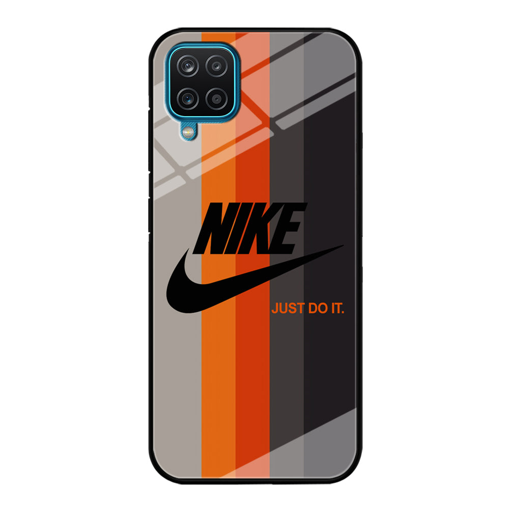 Nike Orange Line Samsung Galaxy A12 Case