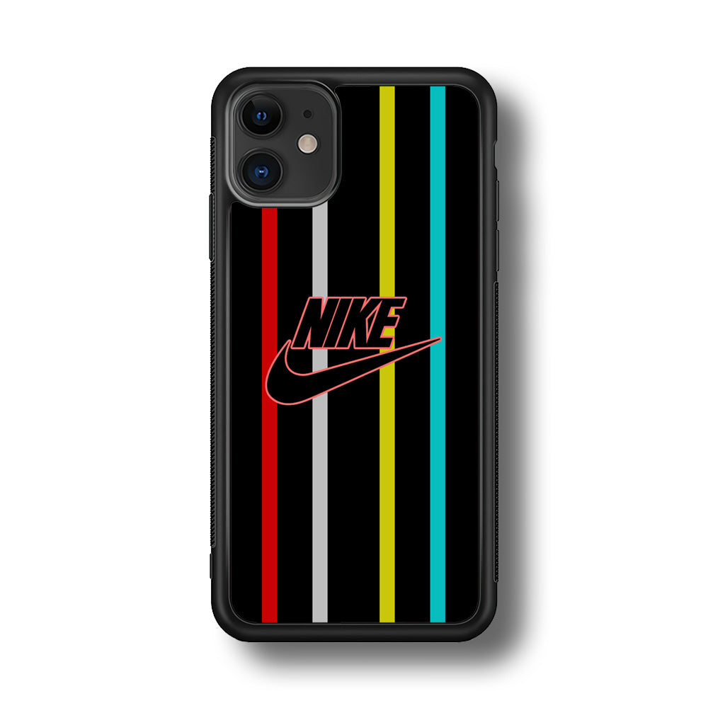 Nike Stripe Four Colour iPhone 11 Case