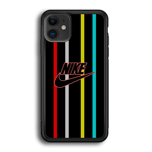 Nike Stripe Four Colour iPhone 12 Case