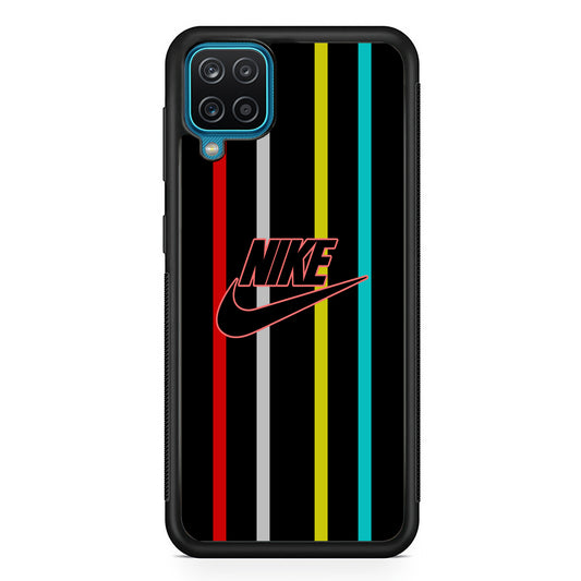 Nike Stripe Four Colour Samsung Galaxy A12 Case