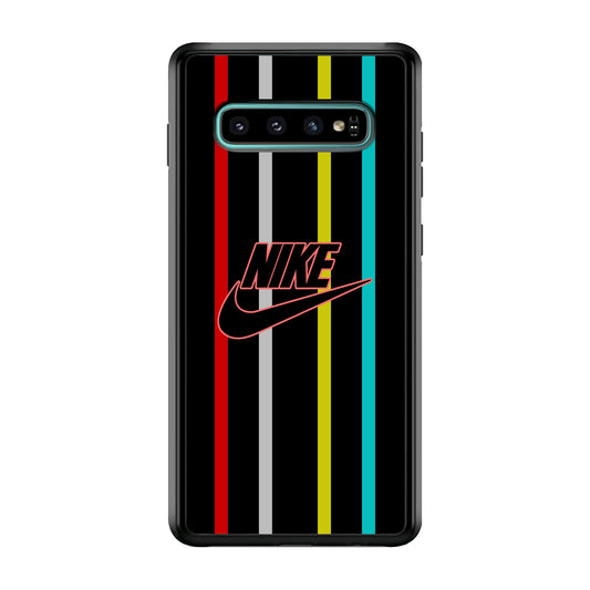 Nike Stripe Four Colour Samsung Galaxy S10 Plus Case