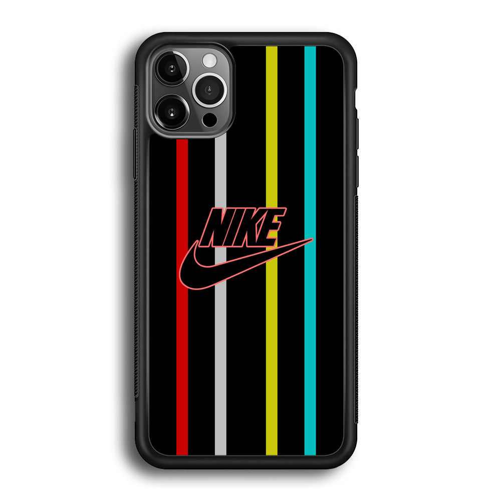 Nike Stripe Four Colour iPhone 12 Pro Case