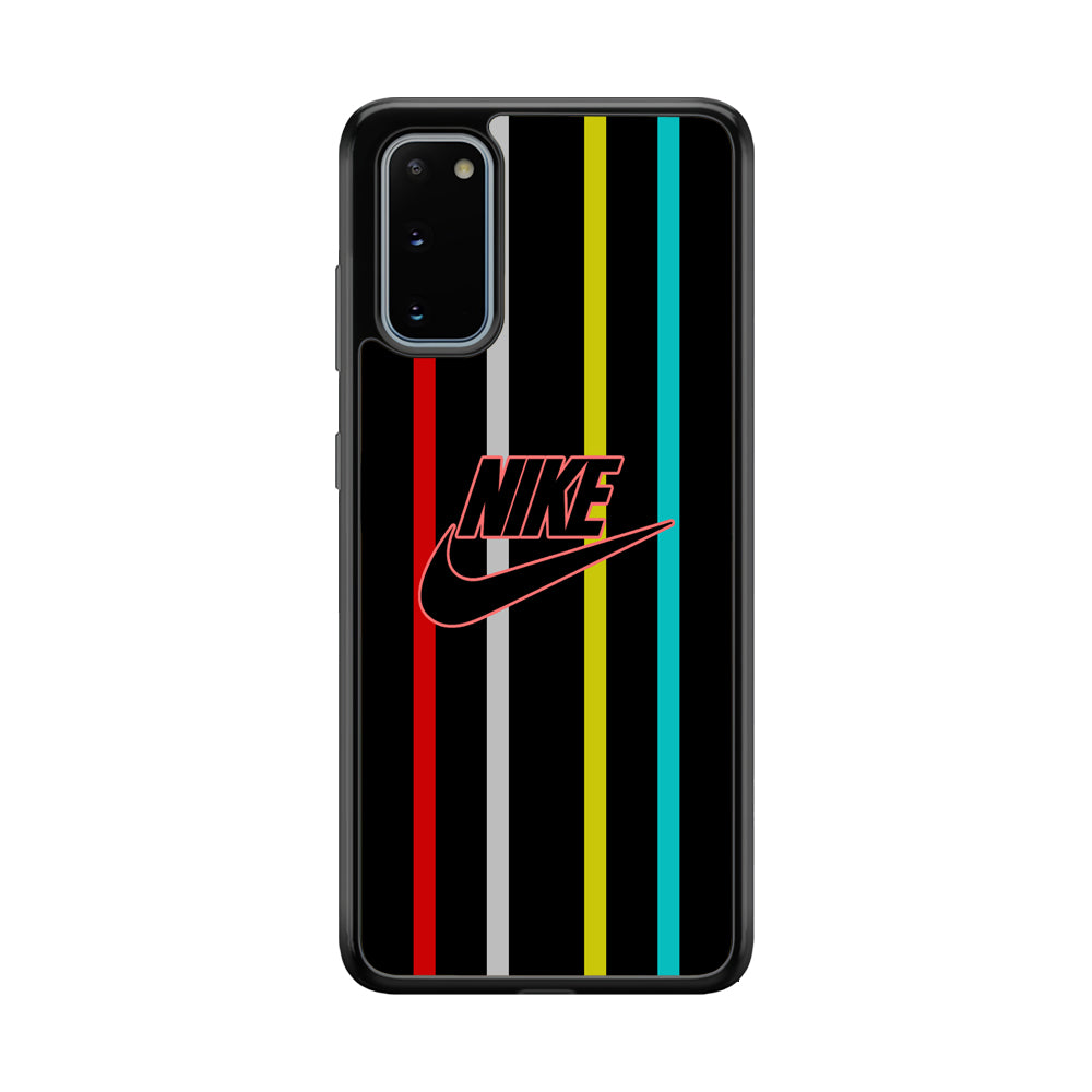 Nike Stripe Four Colour Samsung Galaxy S20 Case