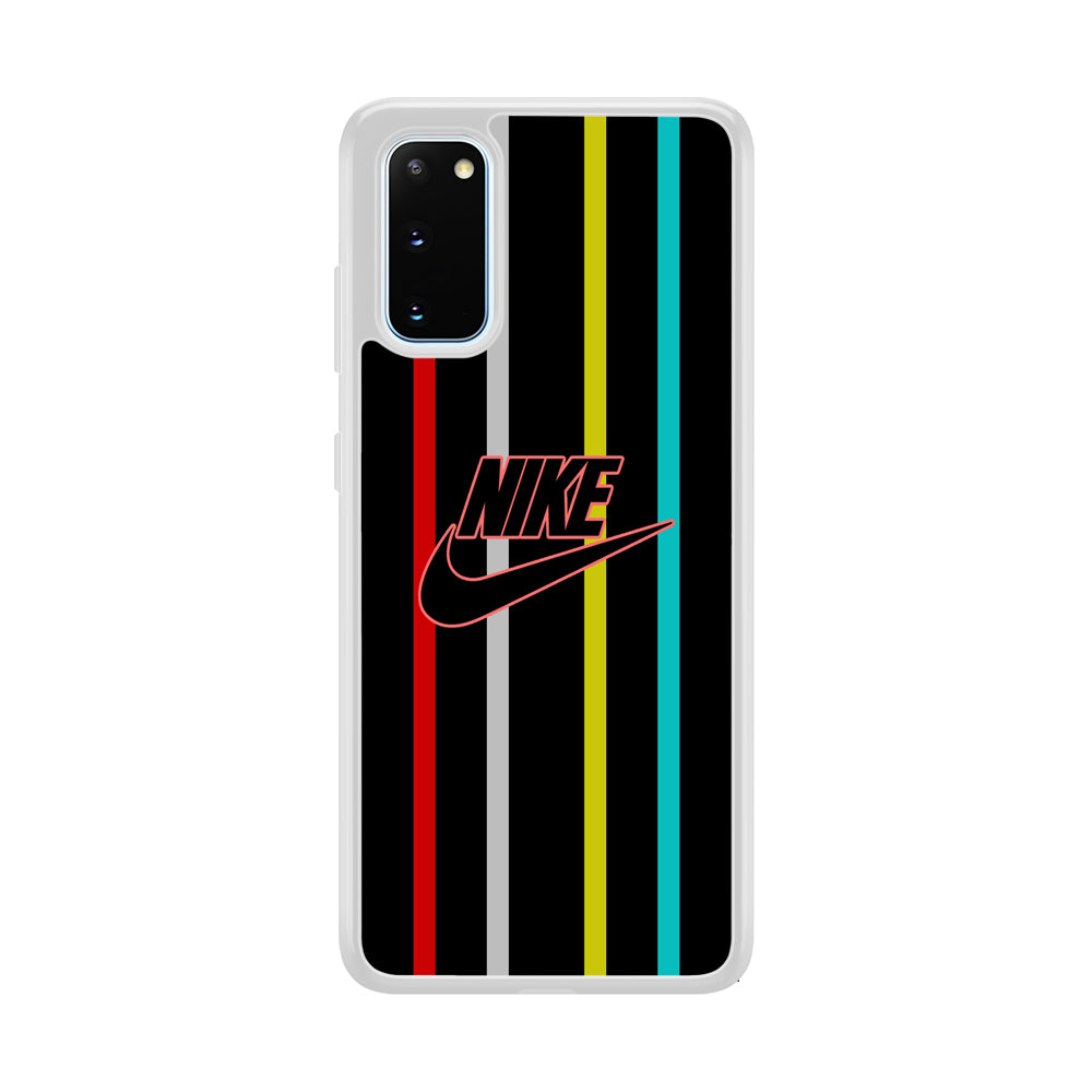 Nike Stripe Four Colour Samsung Galaxy S20 Case