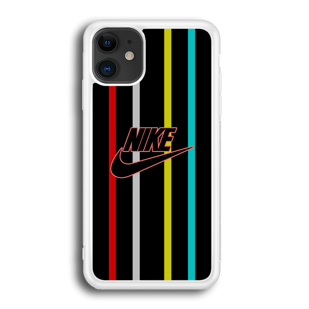 Nike Stripe Four Colour iPhone 12 Case