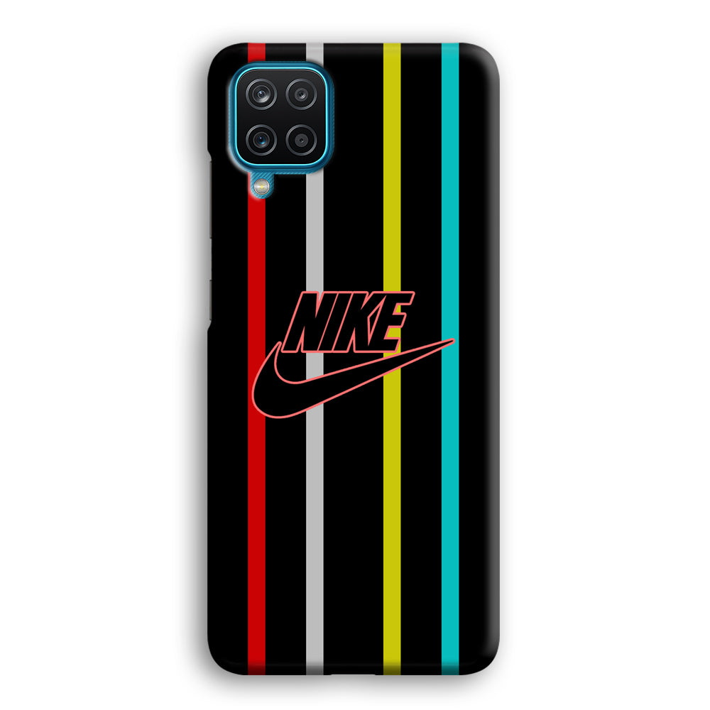 Nike Stripe Four Colour Samsung Galaxy A12 Case