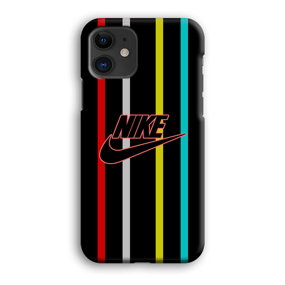 Nike Stripe Four Colour iPhone 12 Case