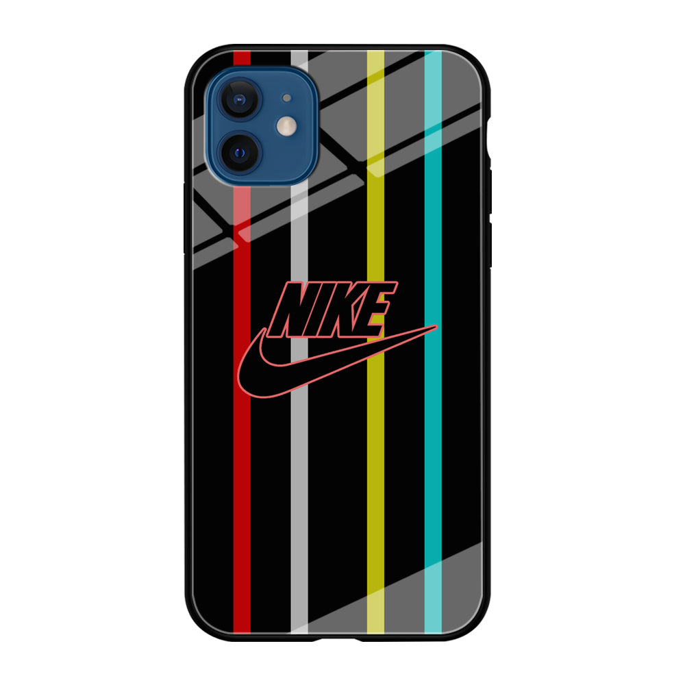 Nike Stripe Four Colour iPhone 12 Case