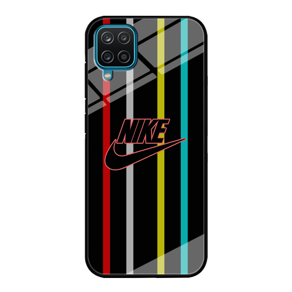 Nike Stripe Four Colour Samsung Galaxy A12 Case