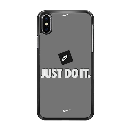 Nike Word Grey iPhone Xs Case