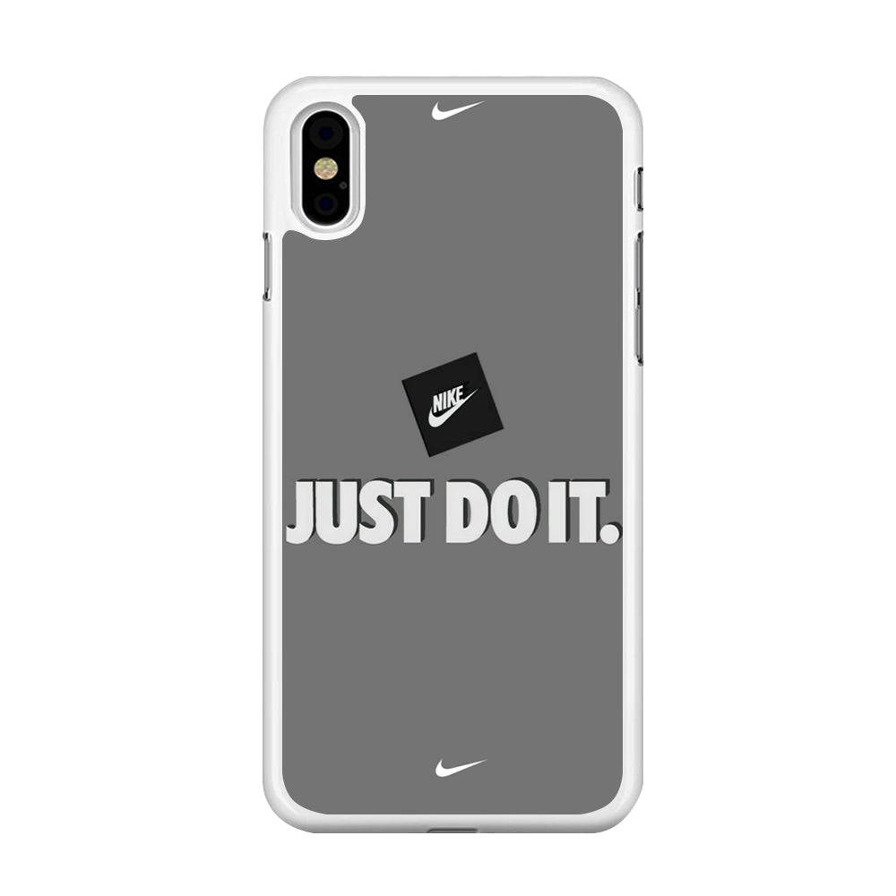 Nike Word Grey iPhone X Case