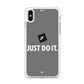 Nike Word Grey iPhone Xs Case