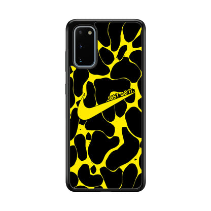 Nike Yellow Pattern Just Do It Samsung Galaxy S20 Case