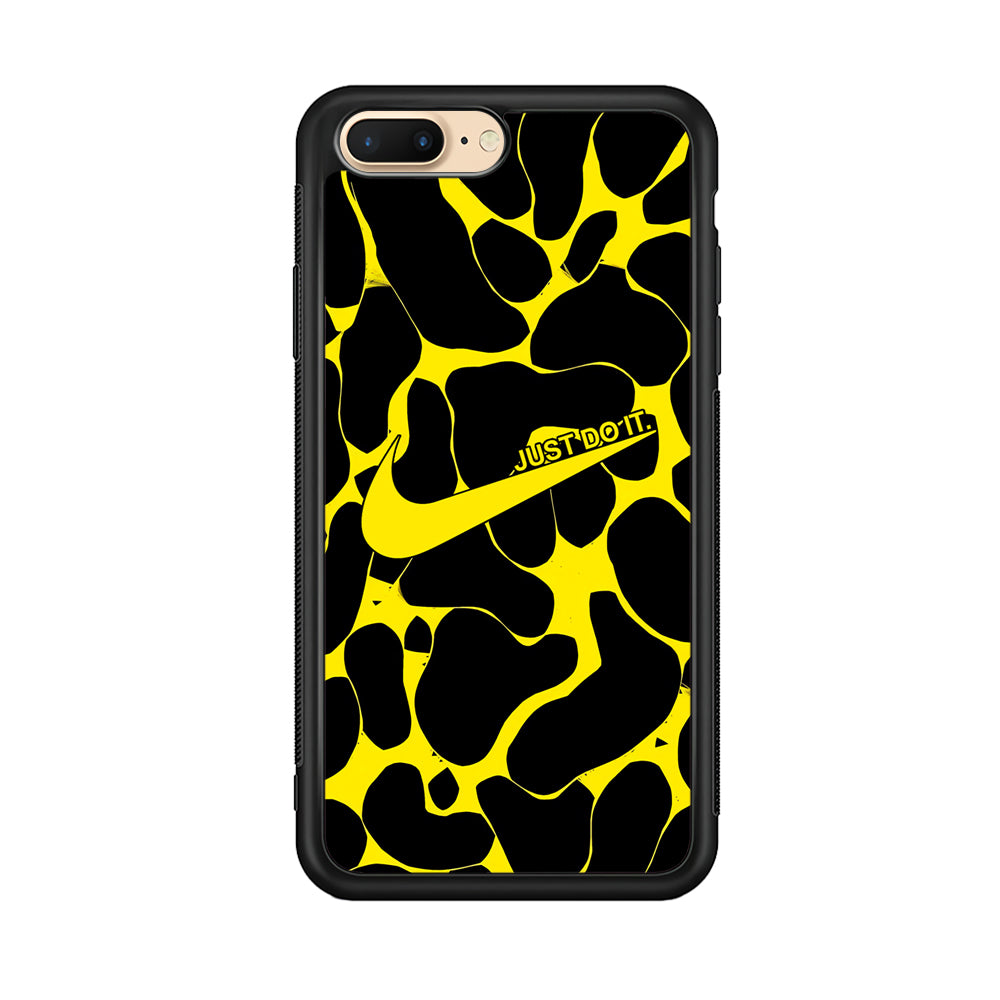 Nike Yellow Pattern Just Do It iPhone 8 Plus Case