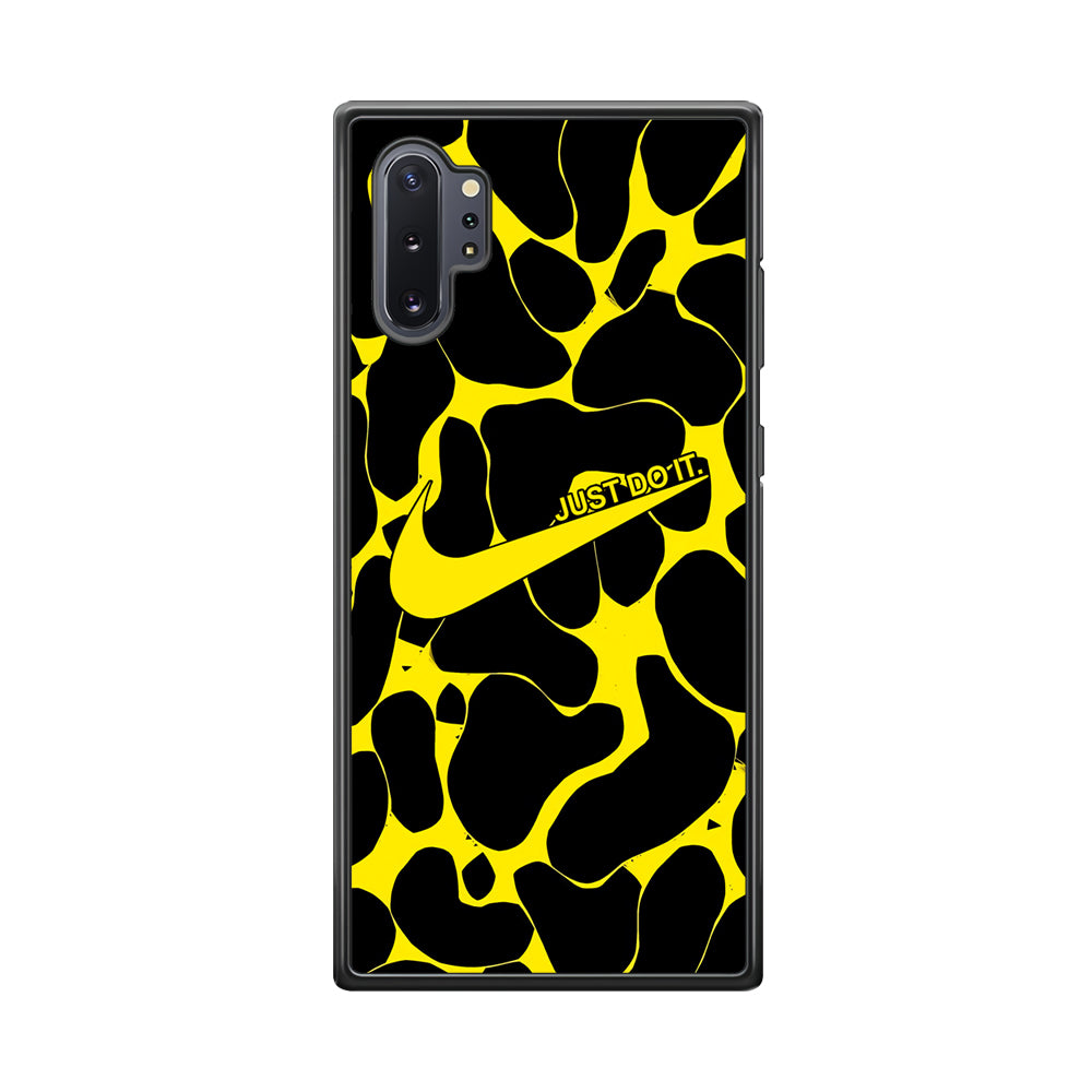 Nike Yellow Pattern Just Do It Samsung Galaxy Note 10 Plus Case