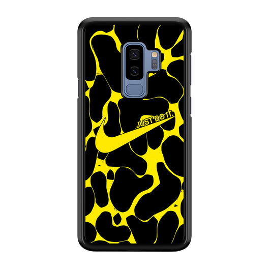 Nike Yellow Pattern Just Do It Samsung Galaxy S9 Plus Case