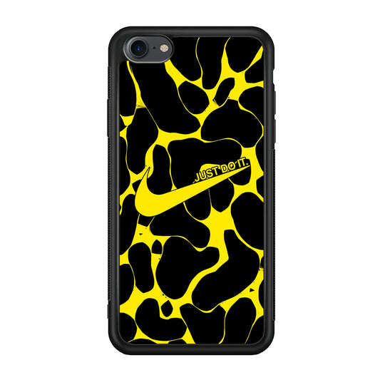 Nike Yellow Pattern Just Do It iPhone 8 Case