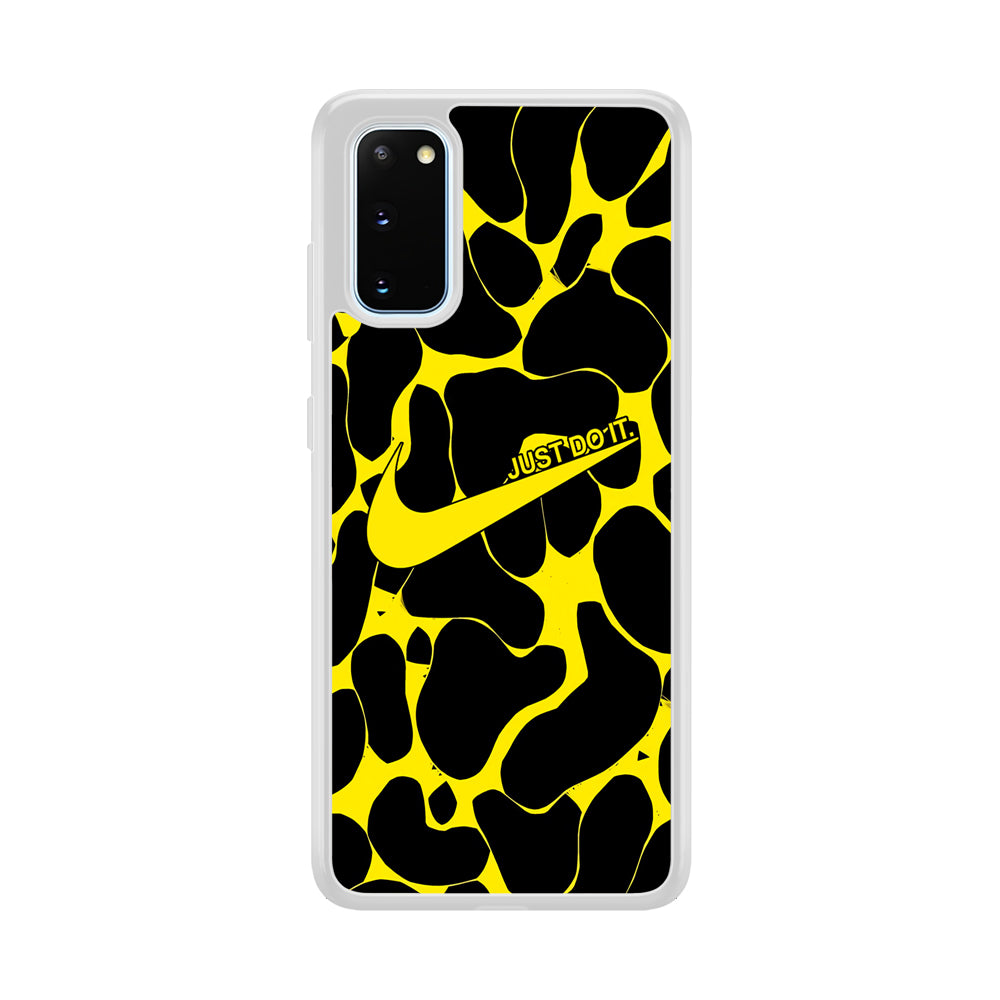 Nike Yellow Pattern Just Do It Samsung Galaxy S20 Case