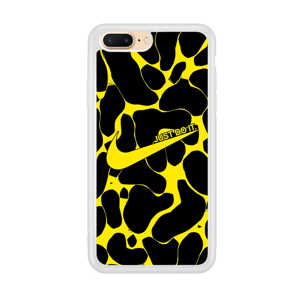 Nike Yellow Pattern Just Do It iPhone 8 Plus Case