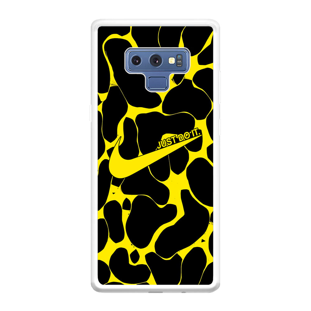 Nike Yellow Pattern Just Do It Samsung Galaxy Note 9 Case