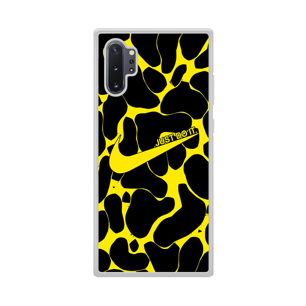 Nike Yellow Pattern Just Do It Samsung Galaxy Note 10 Plus Case