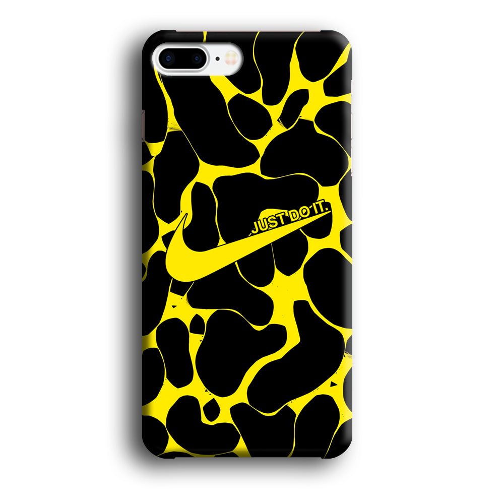 Nike Yellow Pattern Just Do It iPhone 8 Plus Case