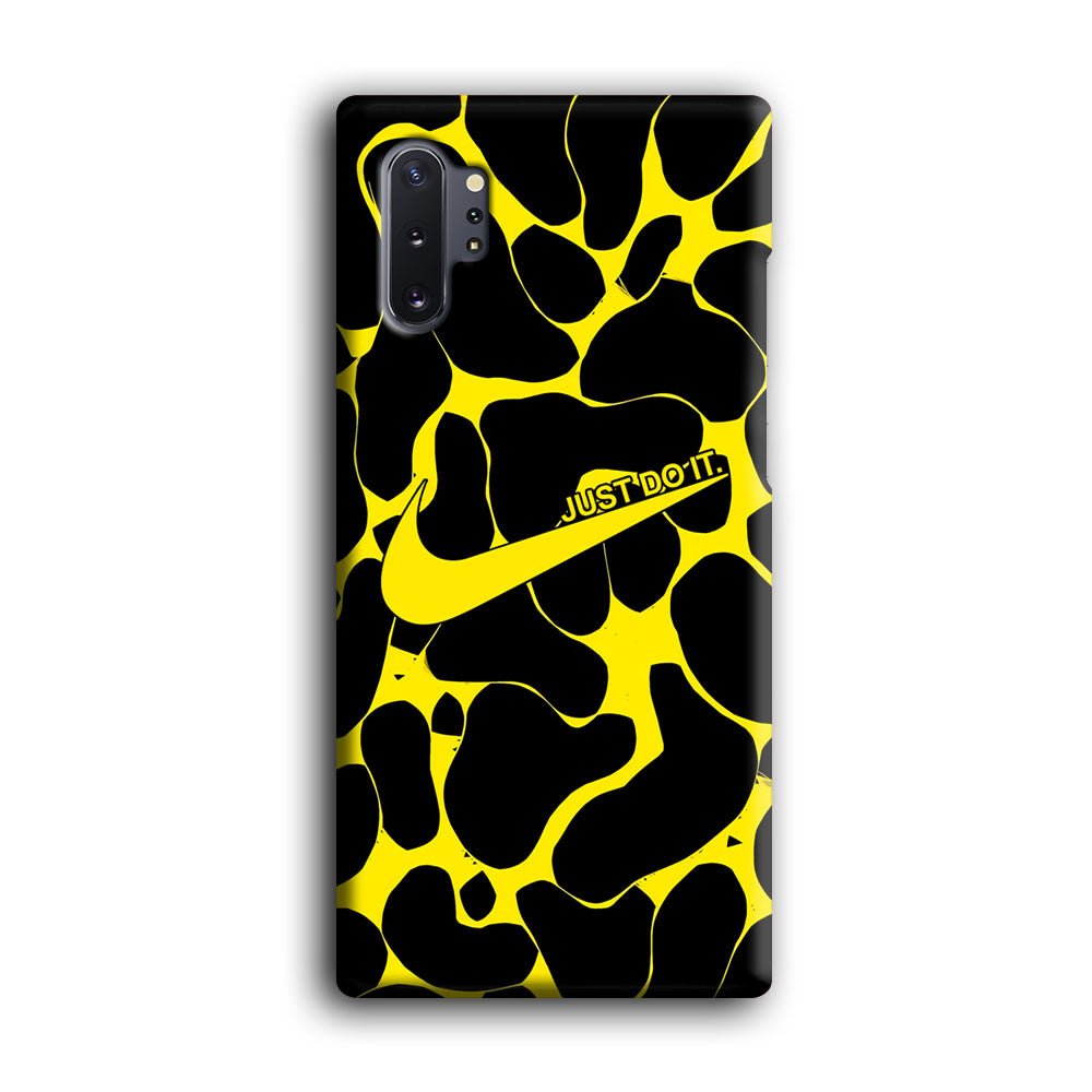 Nike Yellow Pattern Just Do It Samsung Galaxy Note 10 Plus Case