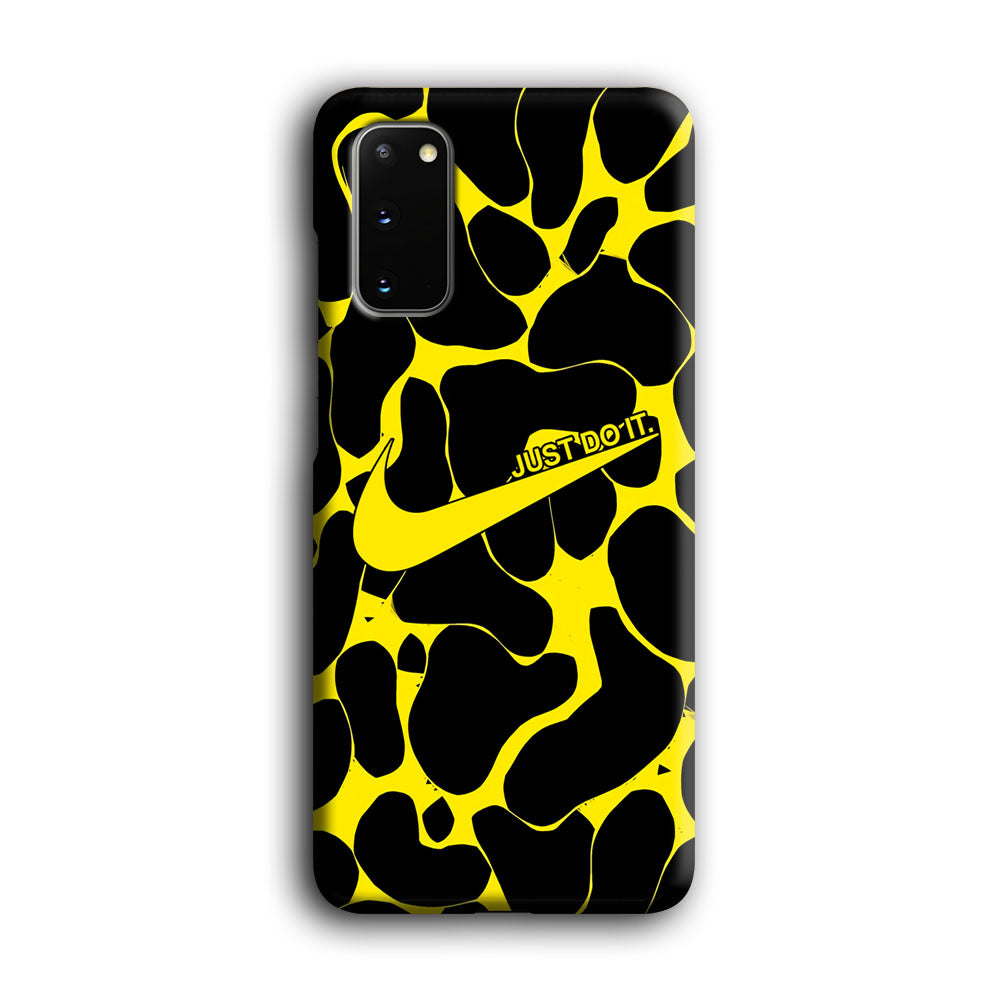 Nike Yellow Pattern Just Do It Samsung Galaxy S20 Case