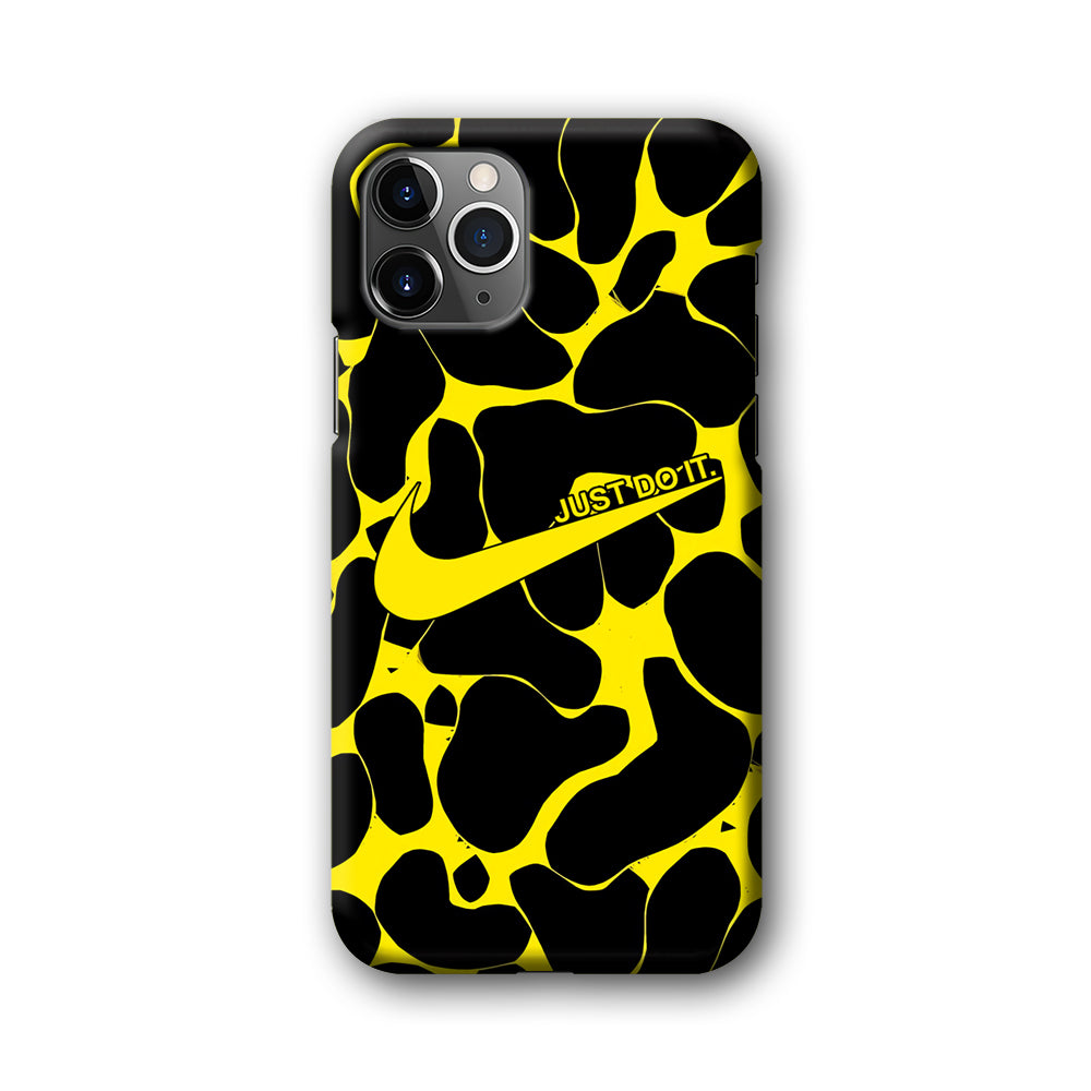 Nike Yellow Pattern Just Do It iPhone 11 Pro Max Case