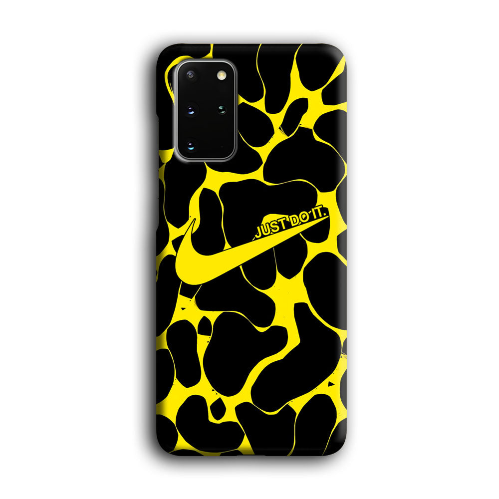 Nike Yellow Pattern Just Do It Samsung Galaxy S20 Plus Case