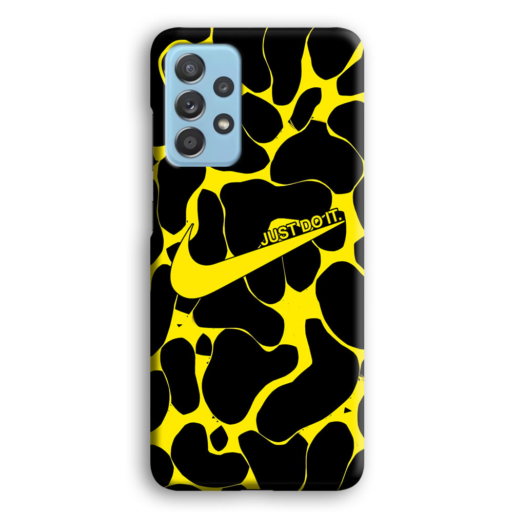 Nike Yellow Pattern Just Do It Samsung Galaxy A52 Case