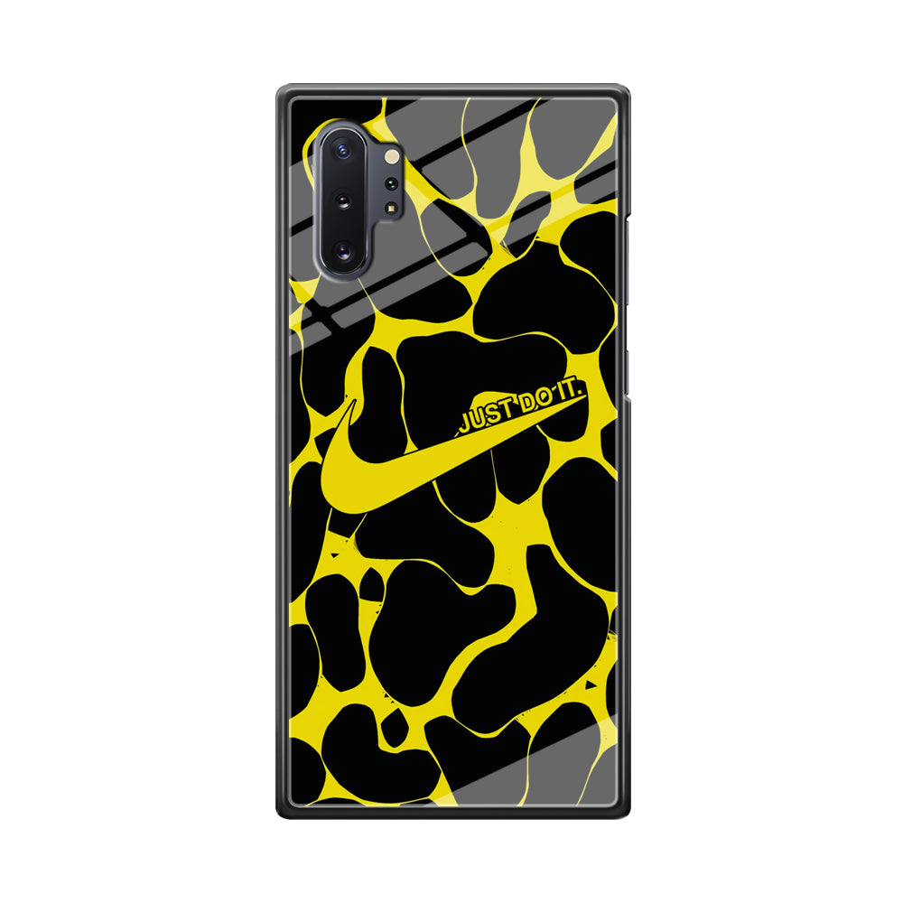 Nike Yellow Pattern Just Do It Samsung Galaxy Note 10 Plus Case