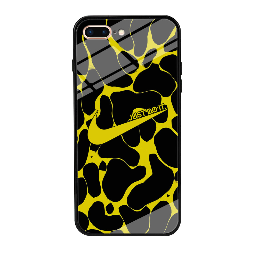 Nike Yellow Pattern Just Do It iPhone 8 Plus Case