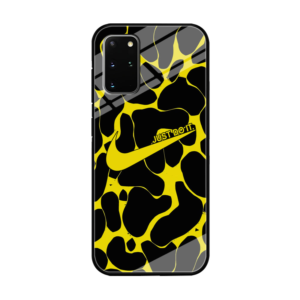 Nike Yellow Pattern Just Do It Samsung Galaxy S20 Plus Case