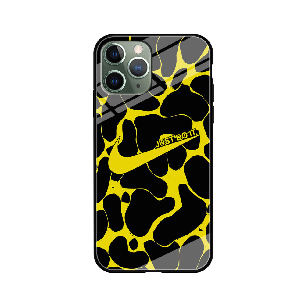 Nike Yellow Pattern Just Do It iPhone 11 Pro Max Case