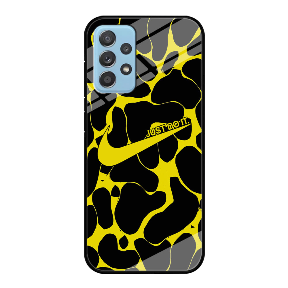 Nike Yellow Pattern Just Do It Samsung Galaxy A52 Case